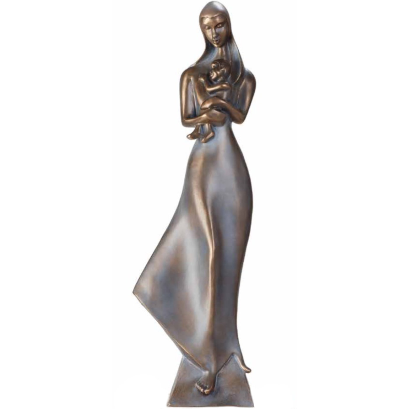 Moderne Skulptur Madonna Bronze Bildhauerei Shop
