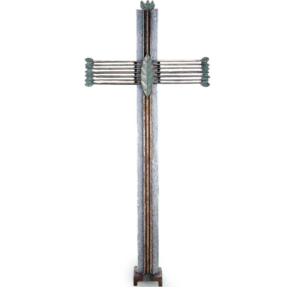 Grabkreuz »Baumkreuz« Bronze und Aluminium