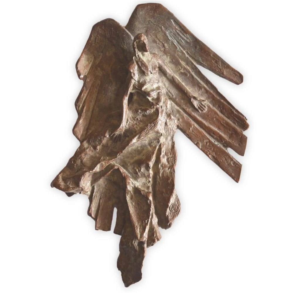 Relief »Engel« von Pawel Andryszewski, Bronze, in 3 Größen