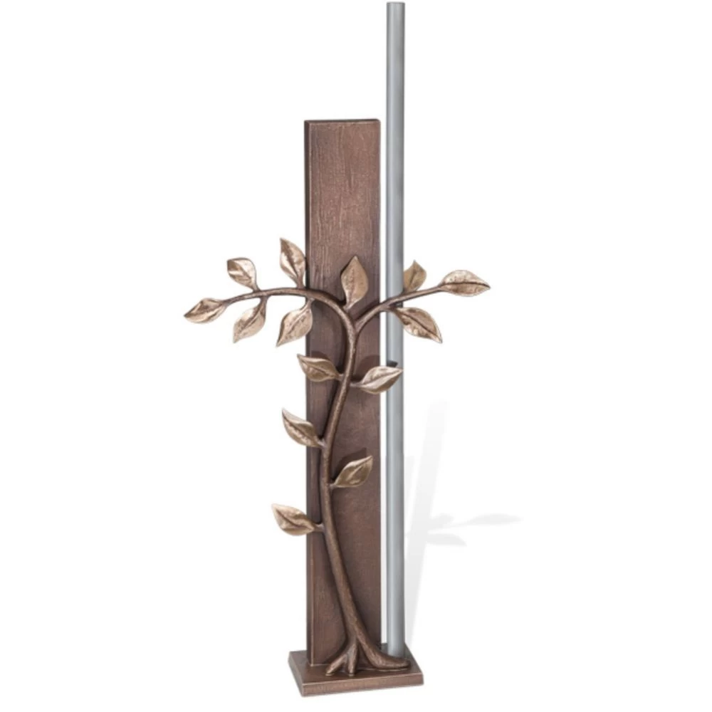 Skulptur »Baumkreuz« Bronze und Edelstahl, 63 cm hoch Skulptur »Baumkreuz« Bronze und Edelstahl, 63 cm hoch