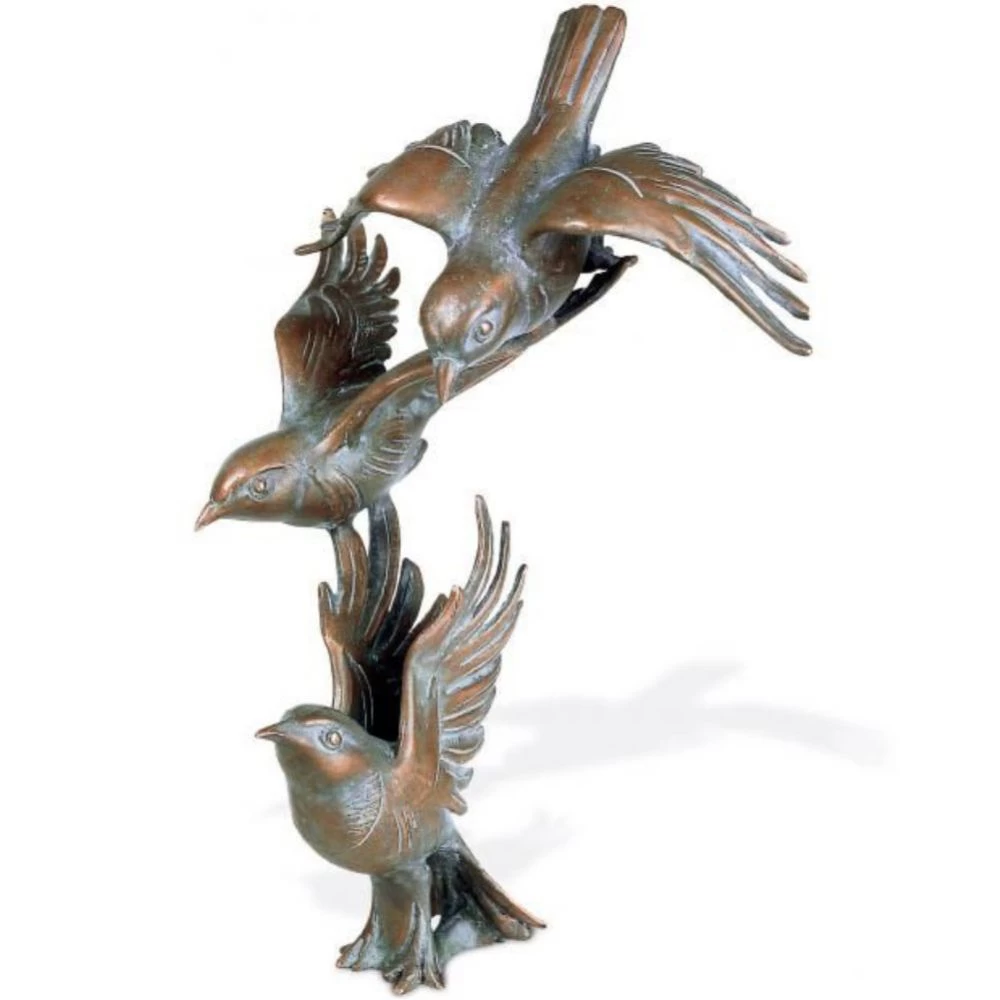 Skulptur »Vogelgruppe« Bronze