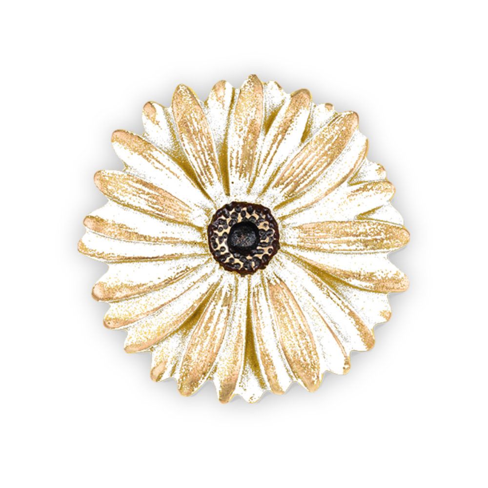 8 x 8 cm, Verzierung »Gerbera, weiß« 8 x 8 cm, Verzierung »Gerbera, weiß«