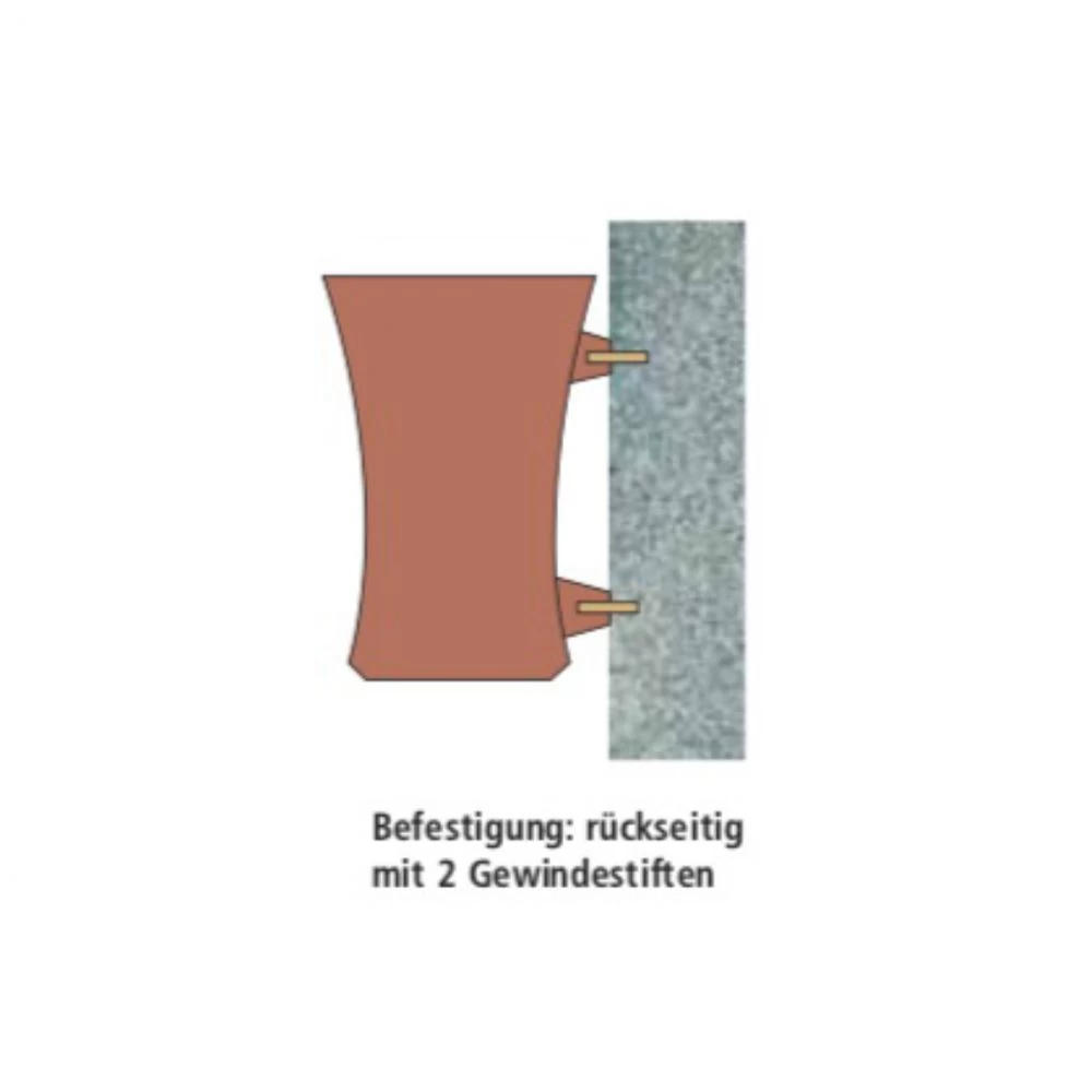 Breite Wandvase »Lia« Bronze Breite Wandvase »Lia« Bronze