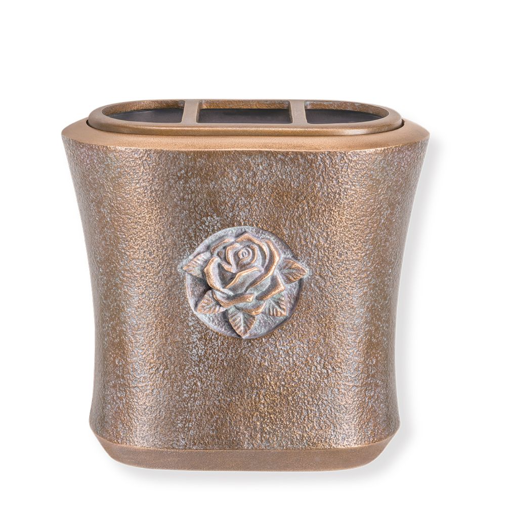 Bteite Wandvase »Rose«, Bronze, 17 cm hoch Bteite Wandvase »Rose«, Bronze, 17 cm hoch