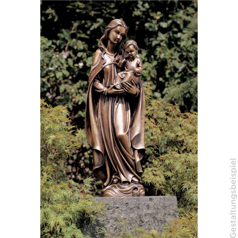 Bronzefiur »Madonna mit Kind« in 5 Größen