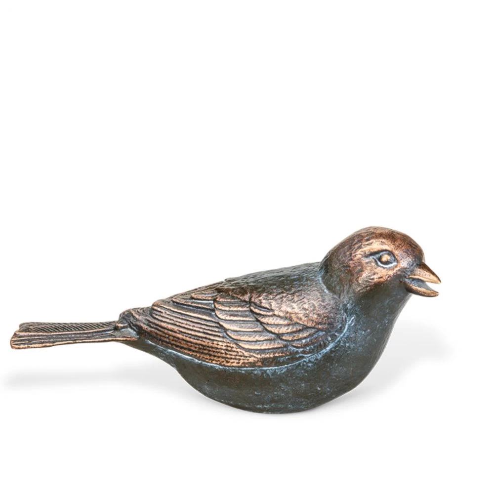 Bronzefigur »Spatz, Flügel geschlossen«, Kunstgiesserei Strassacker, 5 x 4 x 11 cm Bronzefigur »Spatz, Flügel geschlossen«, Kunstgiesserei Strassacker, 5 x 4 x 11 cm
