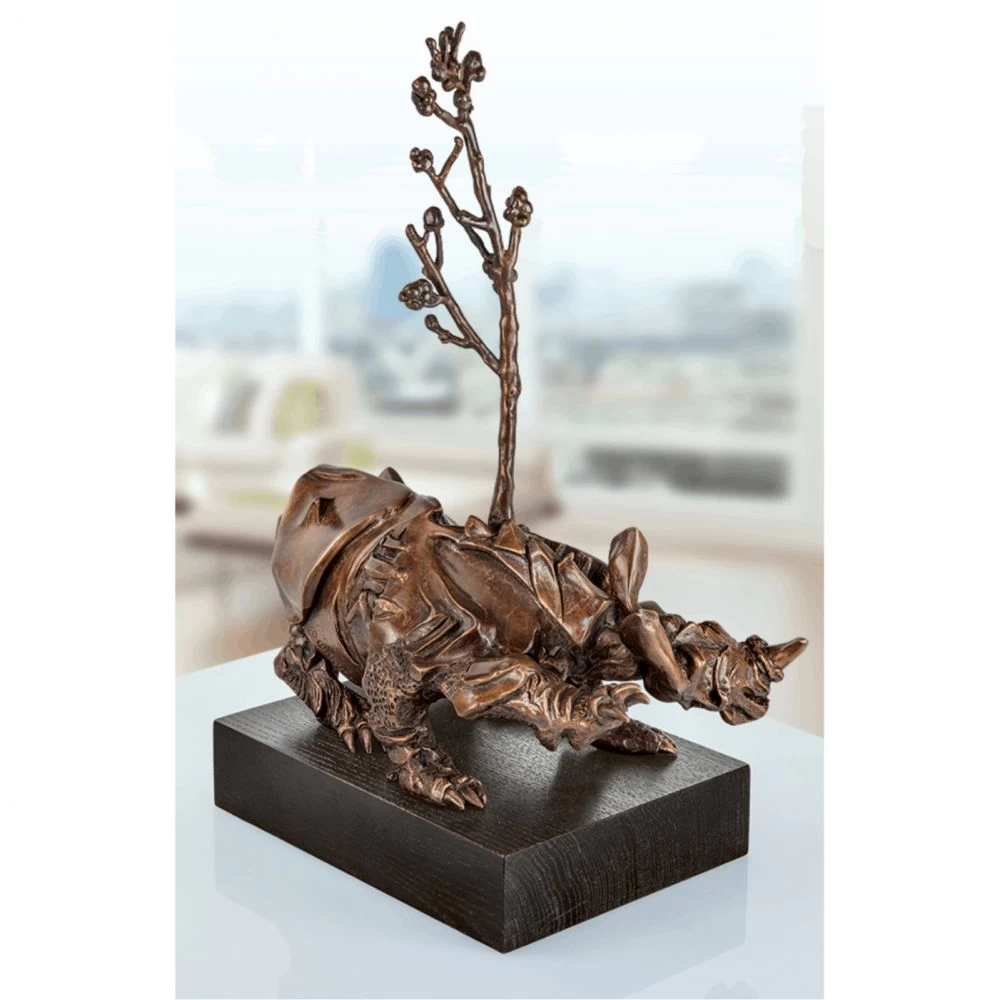 Bronzeplastik »Rhinozeros« Otto Kruch