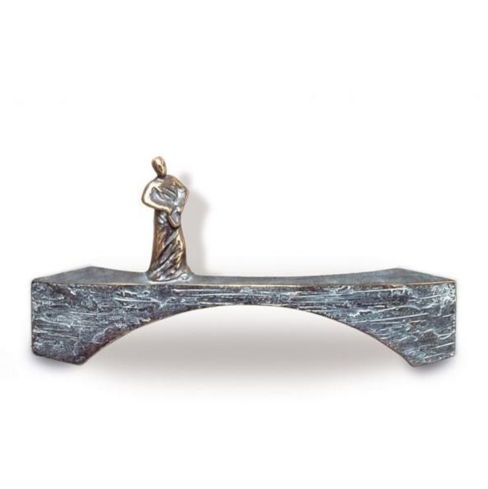 Bronzeskulptur »Jenseits I«, Kunstgiesserei Strassacker, 9 x 18 x 3 cm Bronzeskulptur »Jenseits I«, Kunstgiesserei Strassacker, 9 x 18 x 3 cm