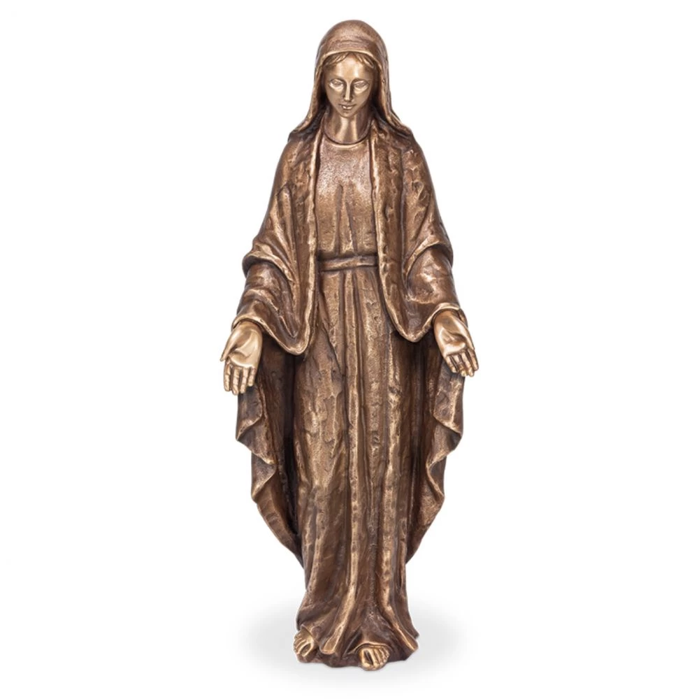 Grabfigur »Schwebende Madonna«, Bronze, vollplastisch, 48 cm hoch