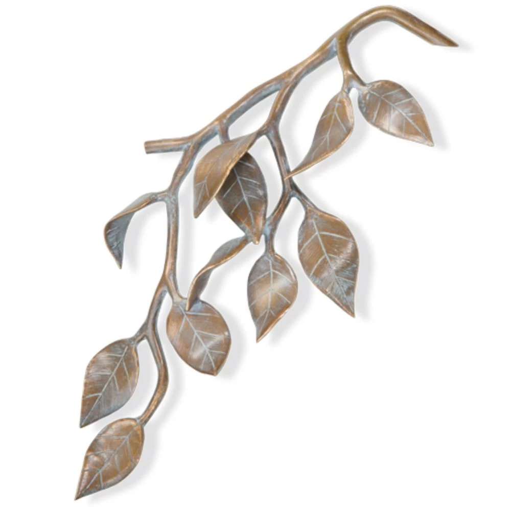 Bronzesymbol »Zweig«, Kunstgiesserei Strassacker, 41 x 18 x 8 cm Bronzesymbol »Zweig«, Kunstgiesserei Strassacker, 41 x 18 x 8 cm