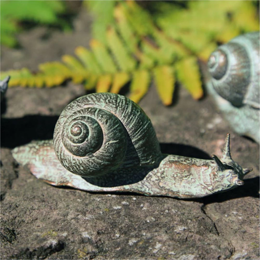 Dekofigur »Schnecke Paavo«, Bronze, Atelier Strassacker, 4 x 9 x 3 cm