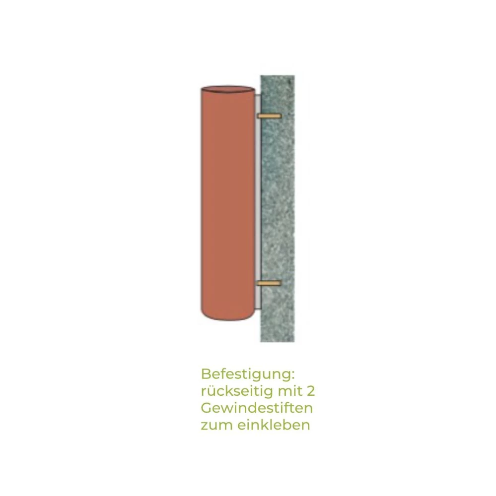 Vase für Urnenwand »Rose« Bronze Vase für Urnenwand »Rose« Bronze