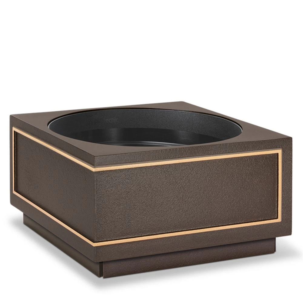 Eckige Grabschale »Ewo« Bronze, 12 x 22 x 22 cm Eckige Grabschale »Ewo« Bronze, 12 x 22 x 22 cm