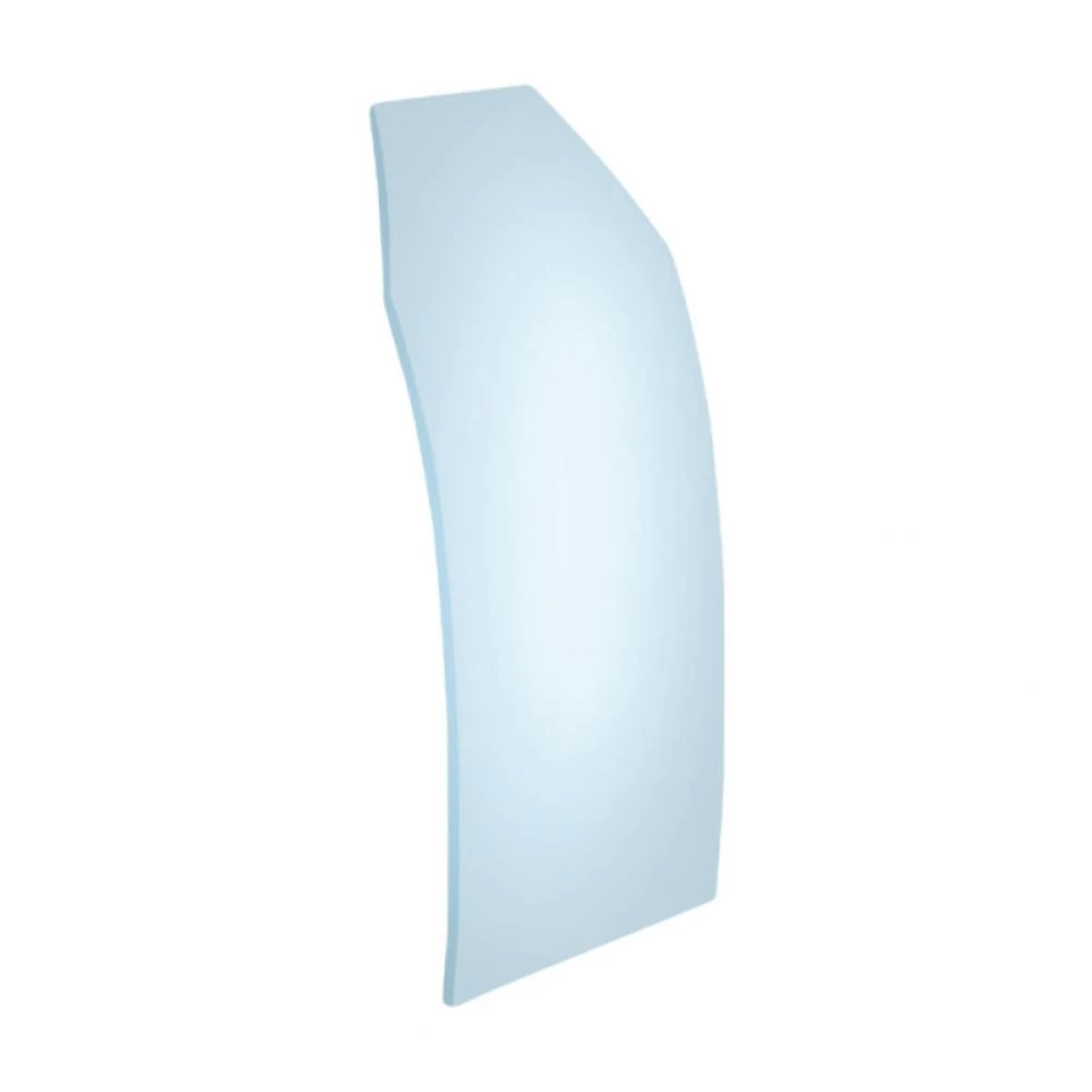 Ersatzteil »Glasscheibe gebogen, Gr. 20«, Weißglas, Maße: 22.7 x 9.0 cm