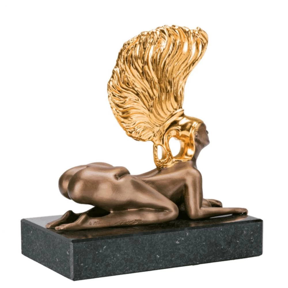 Miniatur »Die Sphinx mit dem Goldhelm« Prof. Ernst Fuchs