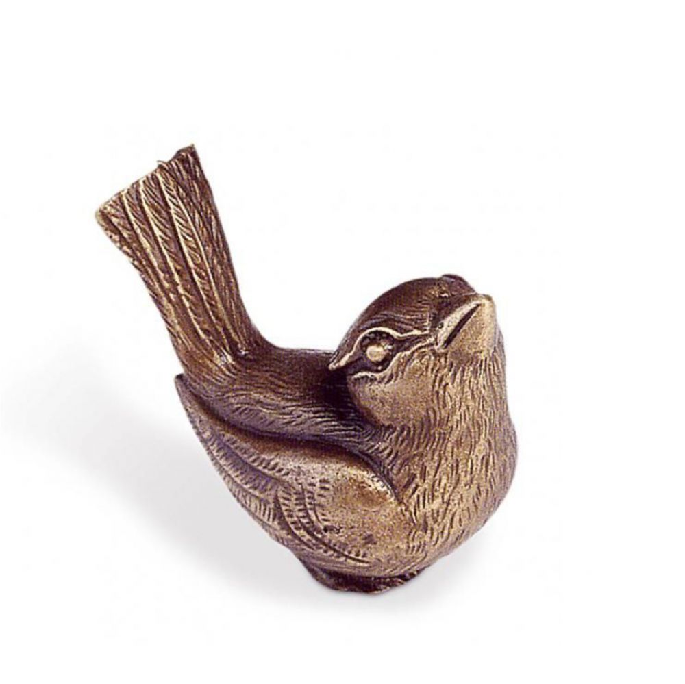 Bronzefigur »Vogel, Kopf nach oben«, Kunstgiesserei Strassacker, 4 x 4 x 3 cm Bronzefigur »Vogel, Kopf nach oben«, Kunstgiesserei Strassacker, 4 x 4 x 3 cm