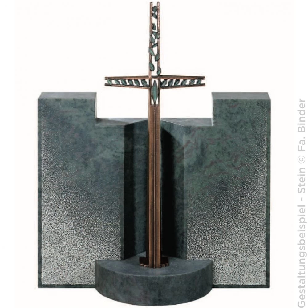 Symbol »Kreuz mit innenliegenden Blätter« Atelier Binder