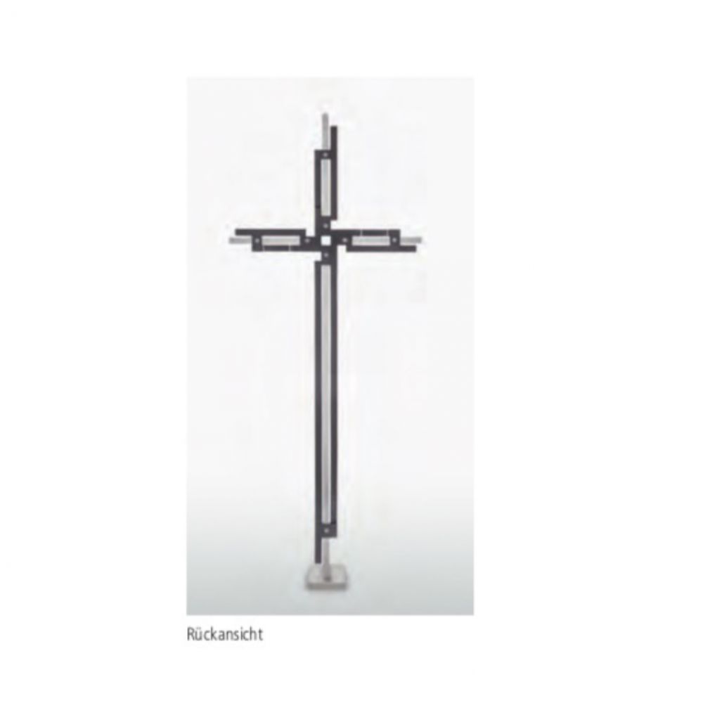 Freistehendes Grabkreuz »Kreuz mit Edelstahl« Freistehendes Grabkreuz »Kreuz mit Edelstahl«