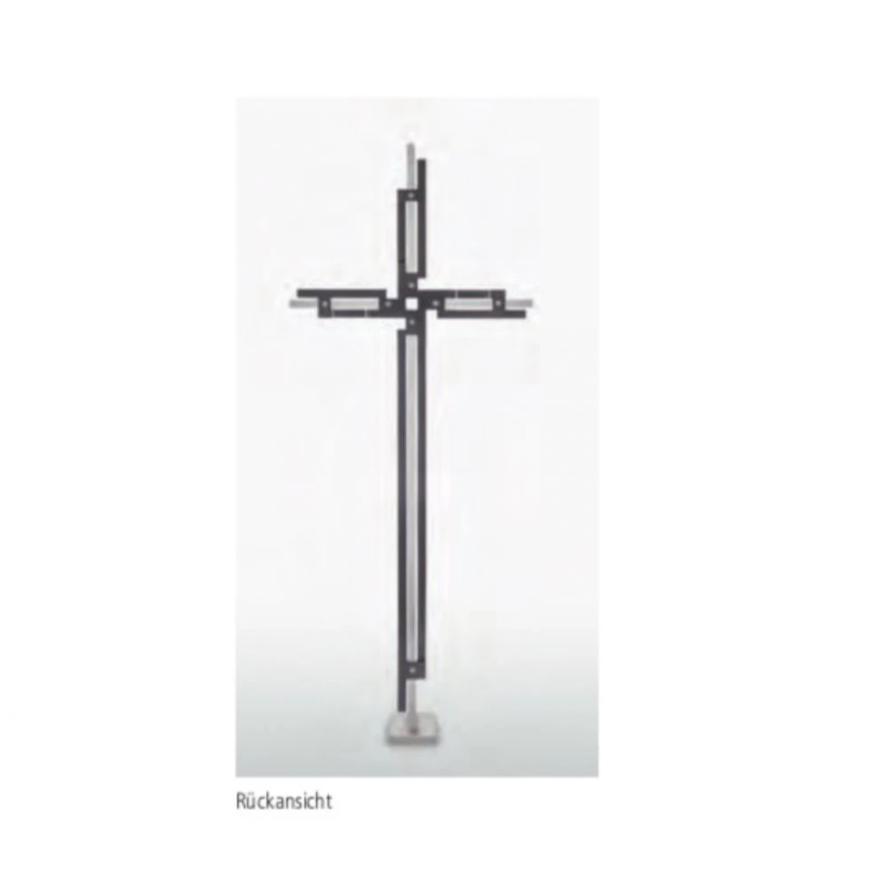 Freistehendes Grabkreuz »Kreuz mit Edelstahl« Freistehendes Grabkreuz »Kreuz mit Edelstahl«