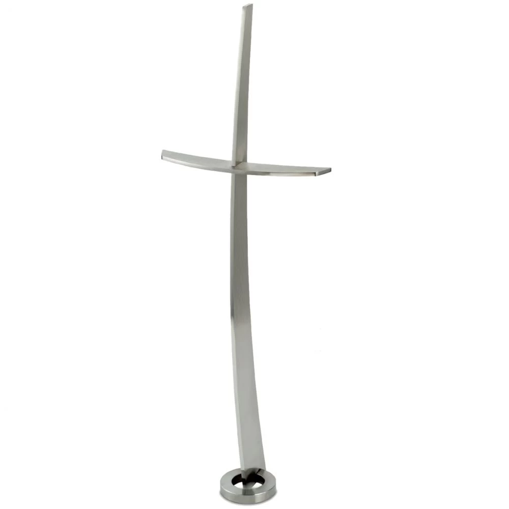 Grabkreuz »Edelstahl-Kreuz mit polierter Kante«, Atelier Binder, 40 x 16 x 5 cm