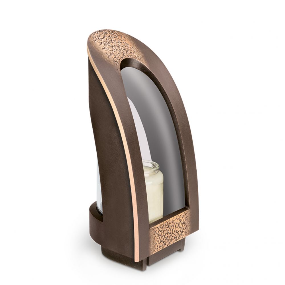 Moderne Grablampe »Rondo« Bronze Moderne Grablampe »Rondo« Bronze