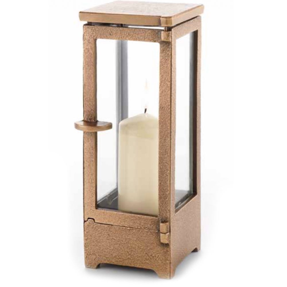 Grablaterne »Classic, hoch«, Bronze, 27 x 11 x 11 cm Grablaterne »Classic, hoch«, Bronze, 27 x 11 x 11 cm