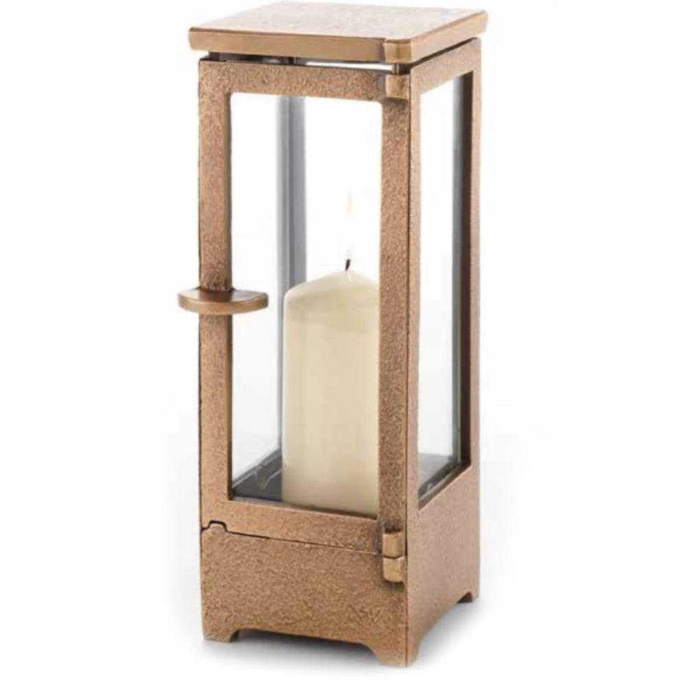 Grablaterne »Classic, hoch«, Bronze, 27 x 11 x 11 cm Grablaterne »Classic, hoch«, Bronze, 27 x 11 x 11 cm