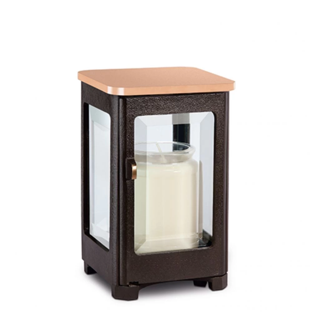 Grableuchte »Fino, klein«, Bronze, 16 x 10 x 11 cm Grableuchte »Fino, klein«, Bronze, 16 x 10 x 11 cm