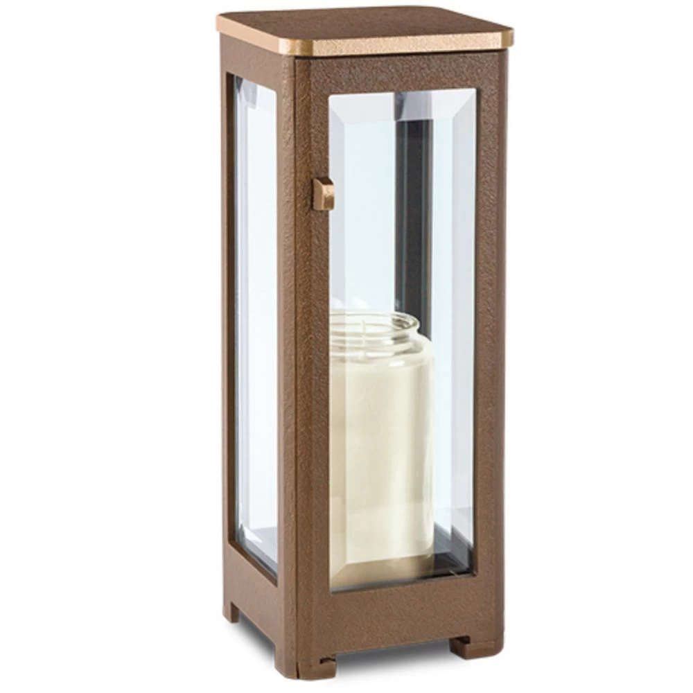 Moderne Grableuchte »Varia, hoch«, Bronze, 30 cm hoch Moderne Grableuchte »Varia, hoch«, Bronze, 30 cm hoch