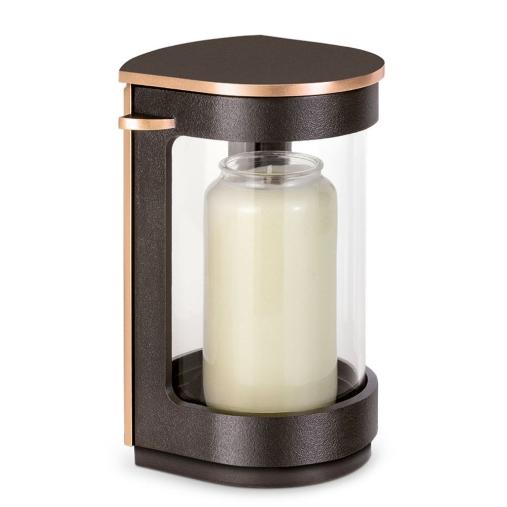 Moderne Grablaterne »Latera«, Bronze, 21 cm hoch Moderne Grablaterne »Latera«, Bronze, 21 cm hoch