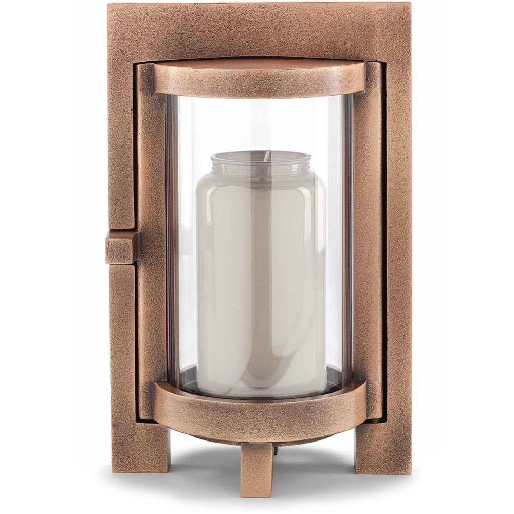 Moderne Grableuchte »Atlanta«, Bronze braun, 25 x 16 x 11 cm Moderne Grableuchte »Atlanta«, Bronze braun, 25 x 16 x 11 cm