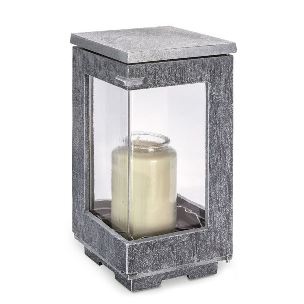Grablaterne »E2«, Aluminium, 21 x 11 x 11 cm Grablaterne »E2«, Aluminium, 21 x 11 x 11 cm