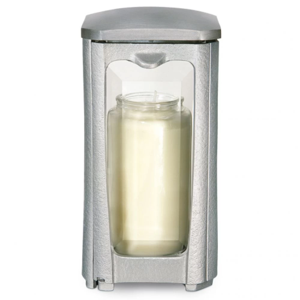 Grableuchte »Edu« Alu, Edelstahloptik, 24 cm hoch Grableuchte »Edu« Alu, Edelstahloptik, 24 cm hoch