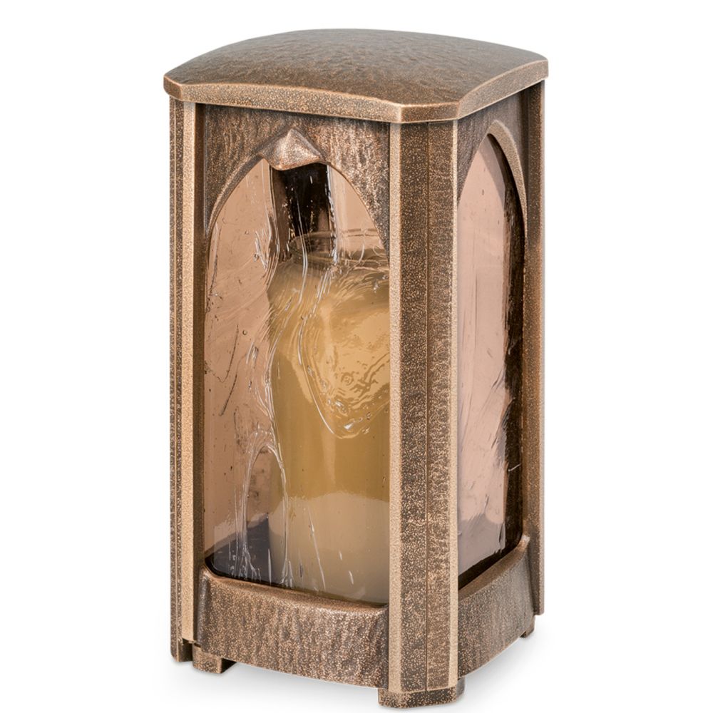 Grableuchte »Gotha, groß«, Bronze, 25 x 12 x 12 cm Grableuchte »Gotha, groß«, Bronze, 25 x 12 x 12 cm