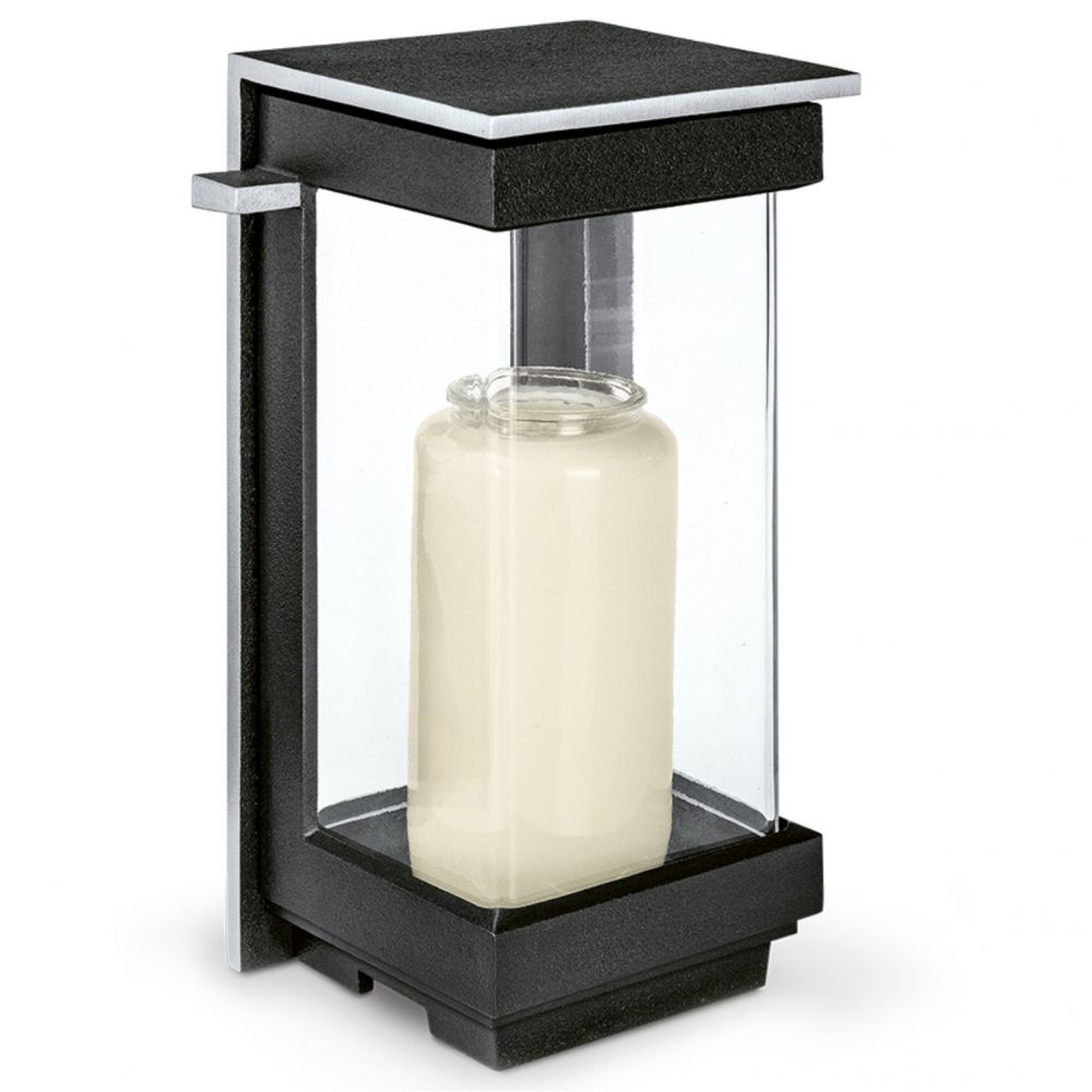 Moderne Grableuchte »Tenero«, Aluminium, 25 x 14 x 12 cm Moderne Grableuchte »Tenero«, Aluminium, 25 x 14 x 12 cm
