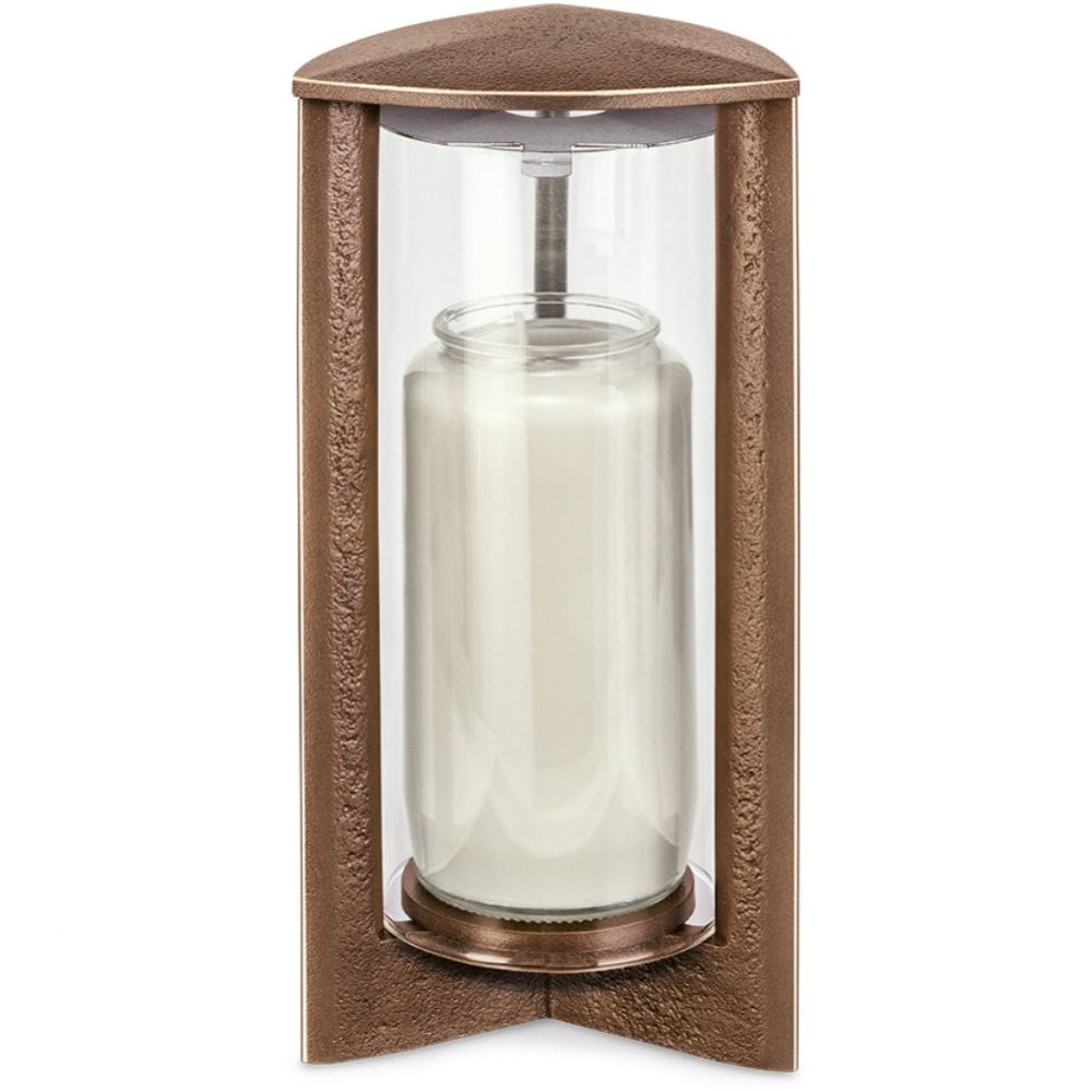 Moderne Grableuchte »Triso«, Bronze, 25 cm hoch Moderne Grableuchte »Triso«, Bronze, 25 cm hoch