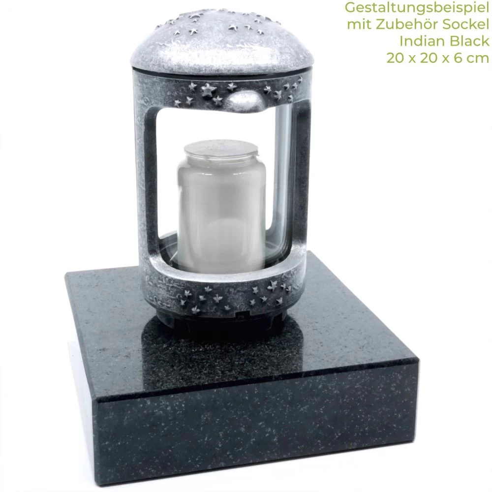 Steinsockel »Indian Black 20x20« Granit
