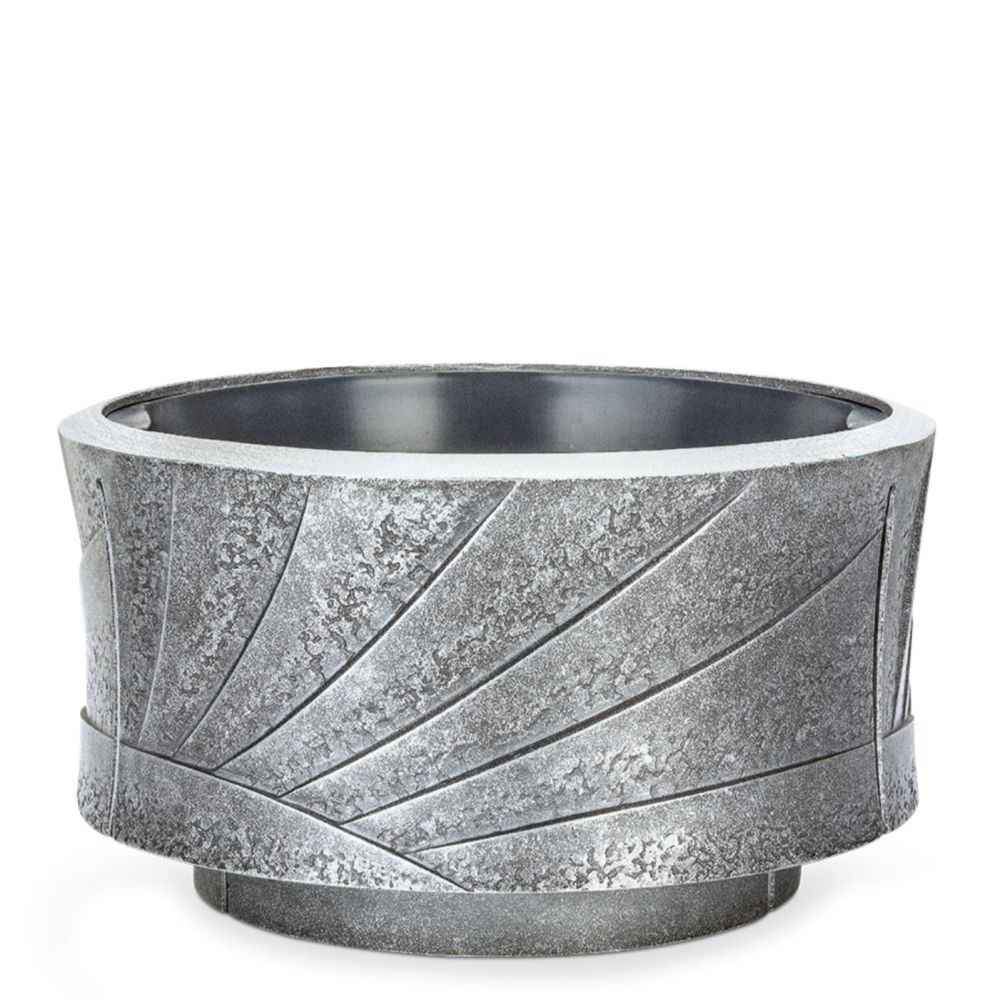 Grabschale mit Relief »Ventura«, Aluminium, 17 x ø 31 cm Grabschale mit Relief »Ventura«, Aluminium, 17 x ø 31 cm