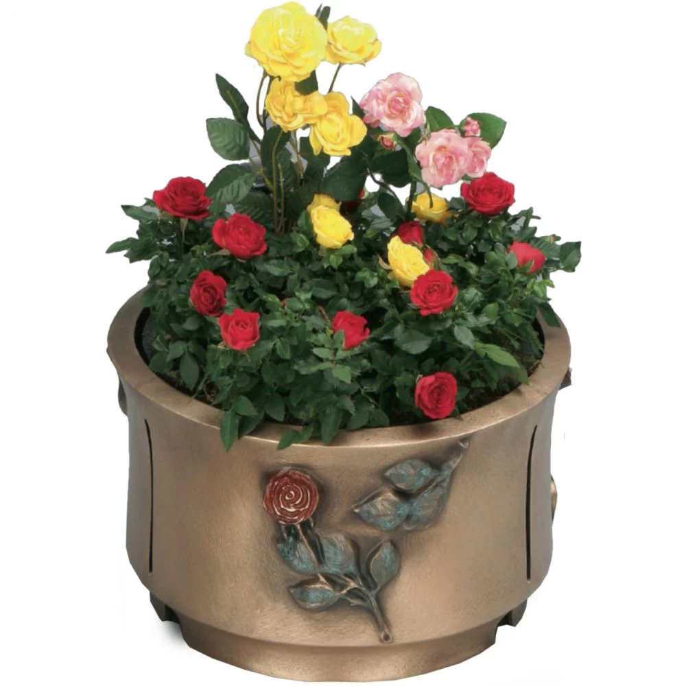 Grabschale »Rose« Bronze Grabschale »Rose« Bronze