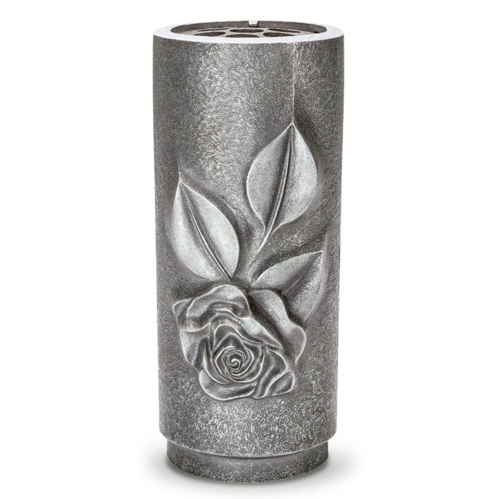 Grabvase »Blüte«, Bronze, Wachsguss, 25 x ø 11 cm Grabvase »Blüte«, Bronze, Wachsguss, 25 x ø 11 cm