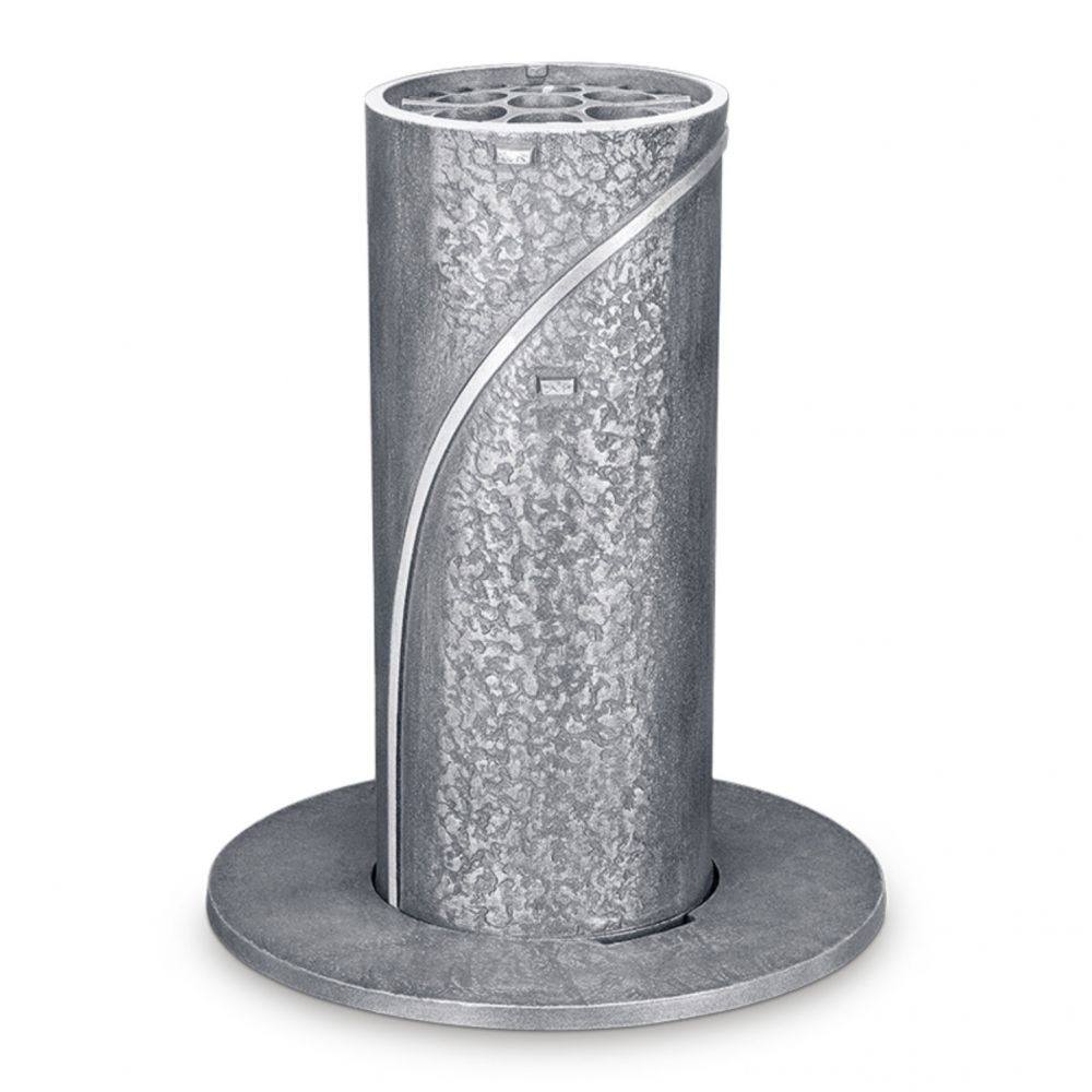Versenkbare Grabvase »Rondo«, Bronze, Patina »Ornament«, 24 cm hoch Versenkbare Grabvase »Rondo«, Bronze, Patina »Ornament«, 24 cm hoch