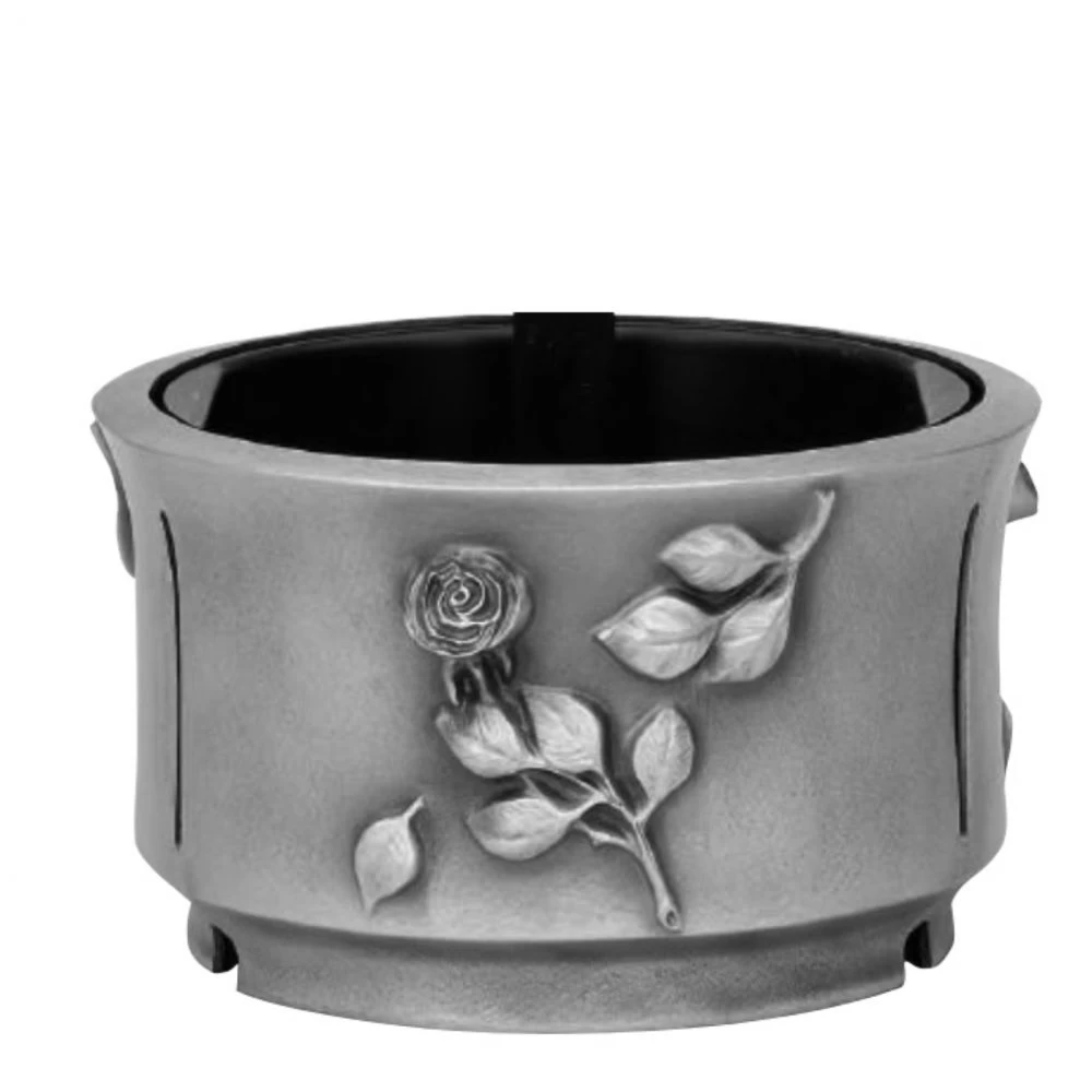 Große Grabschale »Rose« Bronze, Bronzegiesserei Filthaut, 20,5 x ø 36 cm Große Grabschale »Rose« Bronze, Bronzegiesserei Filthaut, 20,5 x ø 36 cm