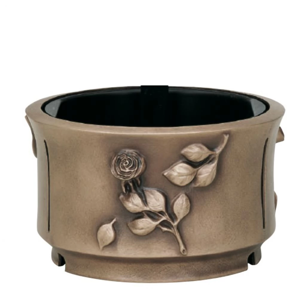 Große Grabschale »Rose« Bronze Große Grabschale »Rose« Bronze