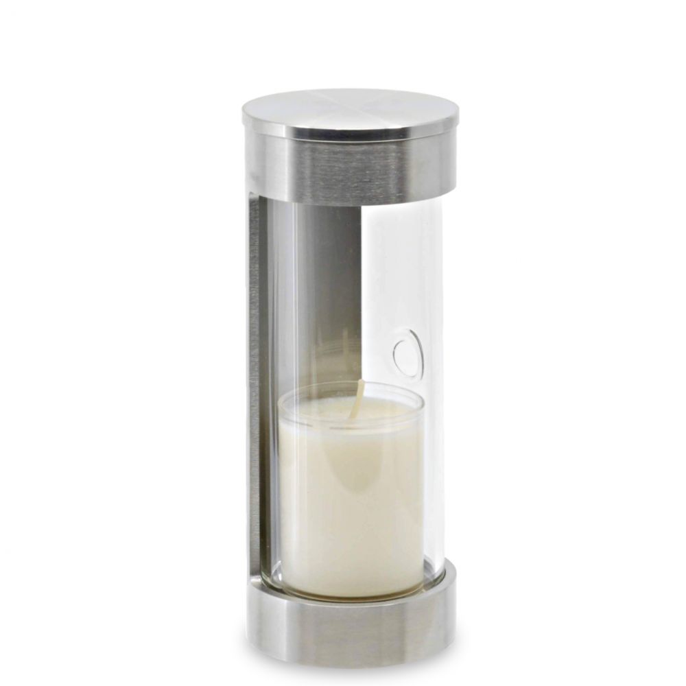 Grablaterne »Zylo, mini« Edelstahl, 15 cm hoch Grablaterne »Zylo, mini« Edelstahl, 15 cm hoch