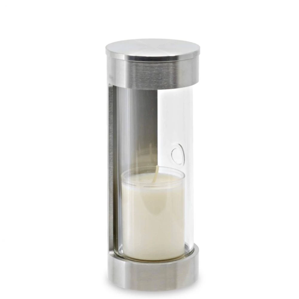 Grablaterne »Zylo, mini« Edelstahl, 15 cm hoch Grablaterne »Zylo, mini« Edelstahl, 15 cm hoch