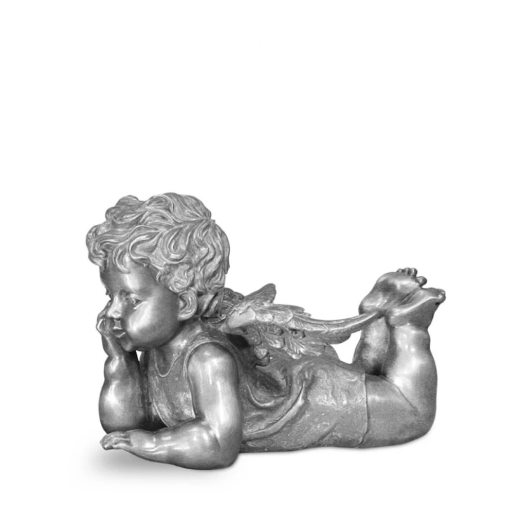 Kleiner Grabengel »Träumender Engel«, Aluminium, in 2 Größen, 8 oder 12 cm hoch
