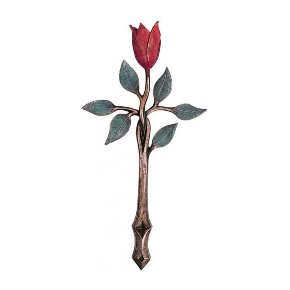 Symbol »Rosenkreuz«, Bronze, farbige Patina, 31 x 16 x 4 cm Symbol »Rosenkreuz«, Bronze, farbige Patina, 31 x 16 x 4 cm