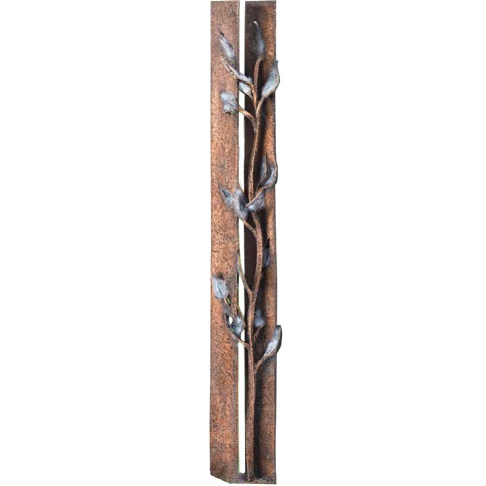 Skulptur »Lebensbaum«, Bronze, 116 x 16 x 16 cm, Stele, Grabmal Skulptur »Lebensbaum«, Bronze, 116 x 16 x 16 cm, Stele, Grabmal