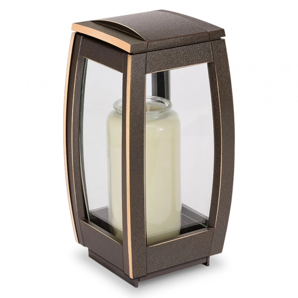 Moderne Grableuchte »Torsa« Bronze, 24,5 x 11,5 x 11.5 cm Moderne Grableuchte »Torsa« Bronze, 24,5 x 11,5 x 11.5 cm