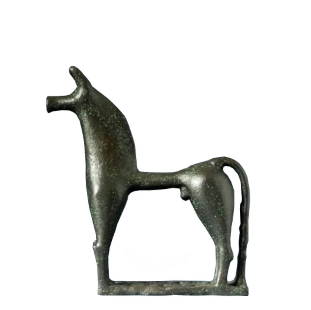 Replik »Geometrisches Pferd« Griechenland, Polyresin, 18 cm hoch